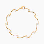 Bracelet Ayda Plaqu&eacute; Or Jaune Oxyde De Zirconium - Bracelets Femme | Histoire d&rsquo;Or