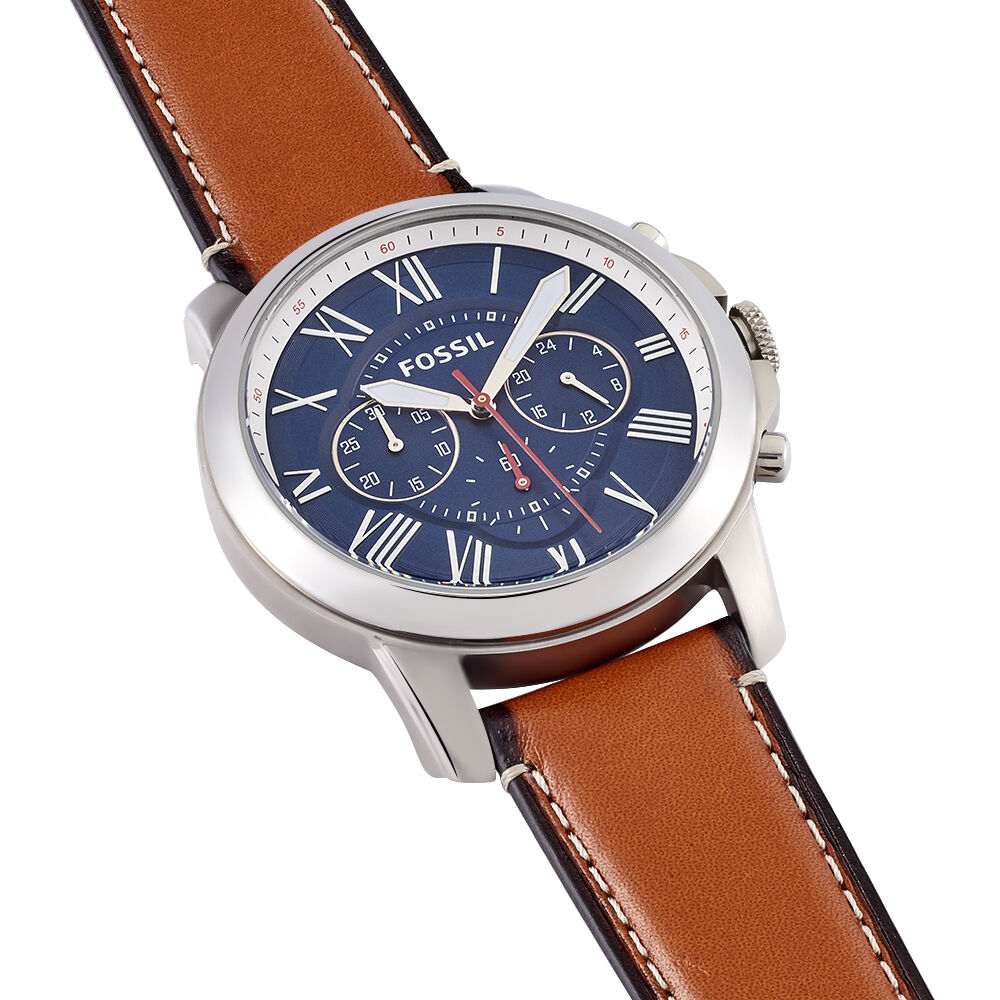 Montres Fossil FS5210IE Acier Boucle Ardillon Blanc Ronde - HIMHB1B6120 •  Histoire d'Or