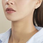 Boucles D'oreilles Puces Ursulina Or Jaune Perle De Culture - Clous d'oreilles Femme | Histoire d&rsquo;Or