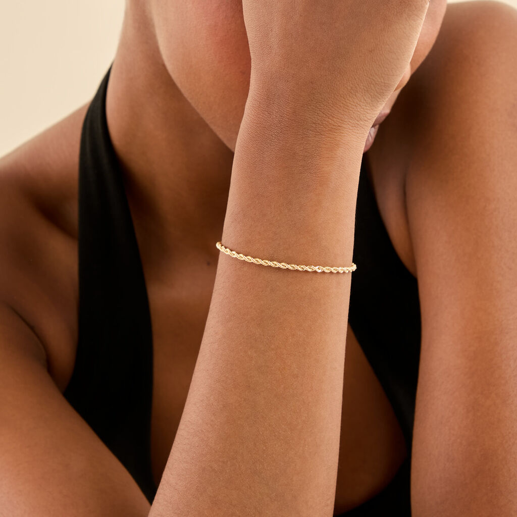 Bracelet Jerry Or Jaune - Bracelets maille Famille | Histoire d&rsquo;Or