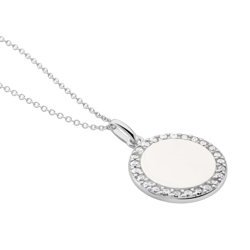 Collier Corazon1 Argent Blanc Oxyde De Zirconium - Colliers fantaisie Femme | Histoire d’Or