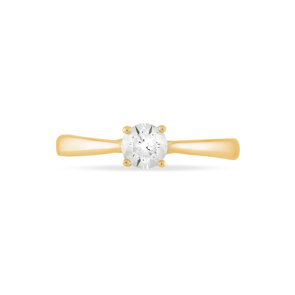 Bague Solitaire Collection Victoria Or Jaune Diamant - Bagues solitaires Femme | Histoire d’Or