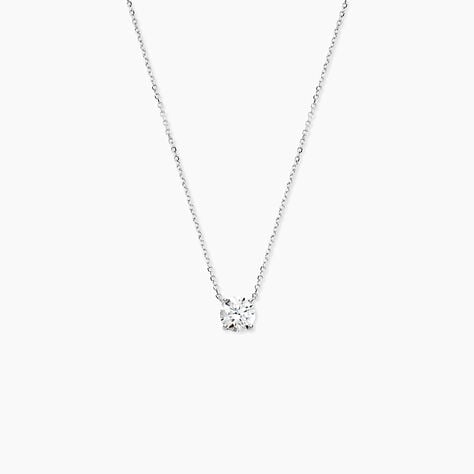 Collier Collection Aphrodite Or Blanc Diamant Synthetique - Colliers Femme | Histoire d&rsquo;Or