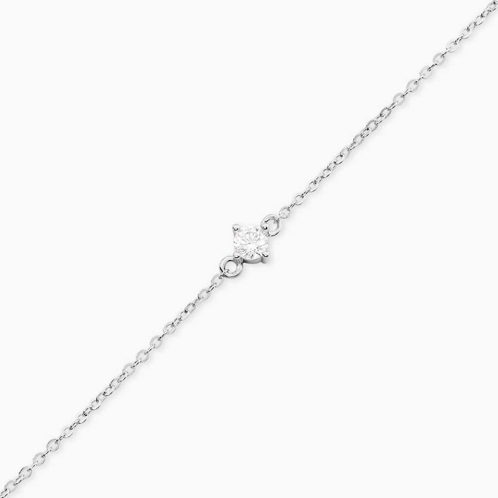 Bracelet Ma&euml;la Argent Blanc Oxyde De Zirconium - Bracelets Femme | Histoire d&rsquo;Or