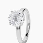 Bague Solitaire Stella Argent Blanc Oxyde De Zirconium - Bagues solitaires Femme | Histoire d&rsquo;Or