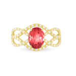 Bague Tina Or Jaune Rubis Et Diamant - Bagues solitaires Femme | Histoire d&rsquo;Or