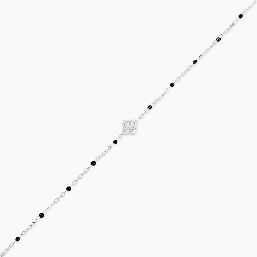 Bracelet Polka Argent Blanc Oxyde De Zirconium - Bracelets Femme | Histoire d&rsquo;Or