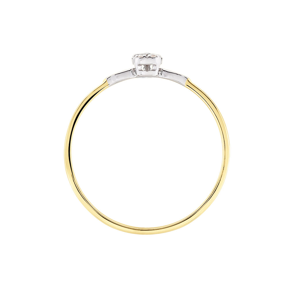 Bague Piers Or Jaune Diamant - Bagues avec pierre Femme | Histoire d’Or
