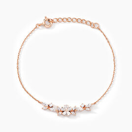 Bracelet Wanda Argent Rose Oxyde De Zirconium - Bracelets fantaisie Femme | Histoire d’Or