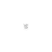 Boucle D'oreille Puce Unitaire Victoria Or Blanc Diamant