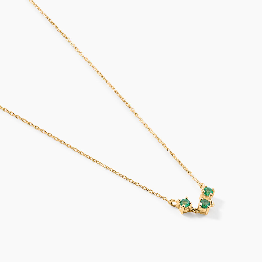 Collier Muhsina Or Jaune Emeraude - Colliers Femme | Histoire d&rsquo;Or