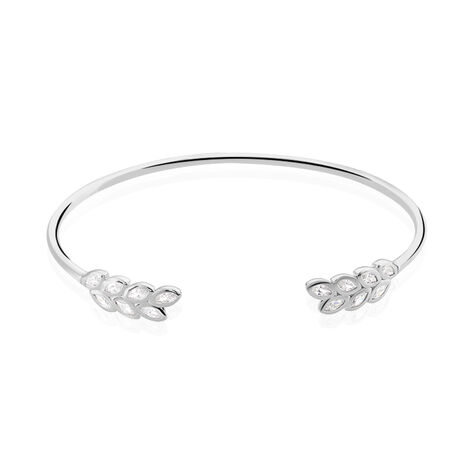 Bracelet Jonc Kalila Argent Blanc Oxyde De Zirconium - Bracelets joncs Femme | Histoire d’Or