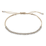 Bracelet Argent Blanc - Bracelets cordon Femme | Histoire d&rsquo;Or