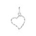 Pendentif Eudocie Coeur Strie Or Blanc - Pendentifs Femme | Histoire d’Or