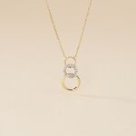 Collier Kristeen Or Bicolore Diamant Blanc - Colliers Femme | Histoire d&rsquo;Or