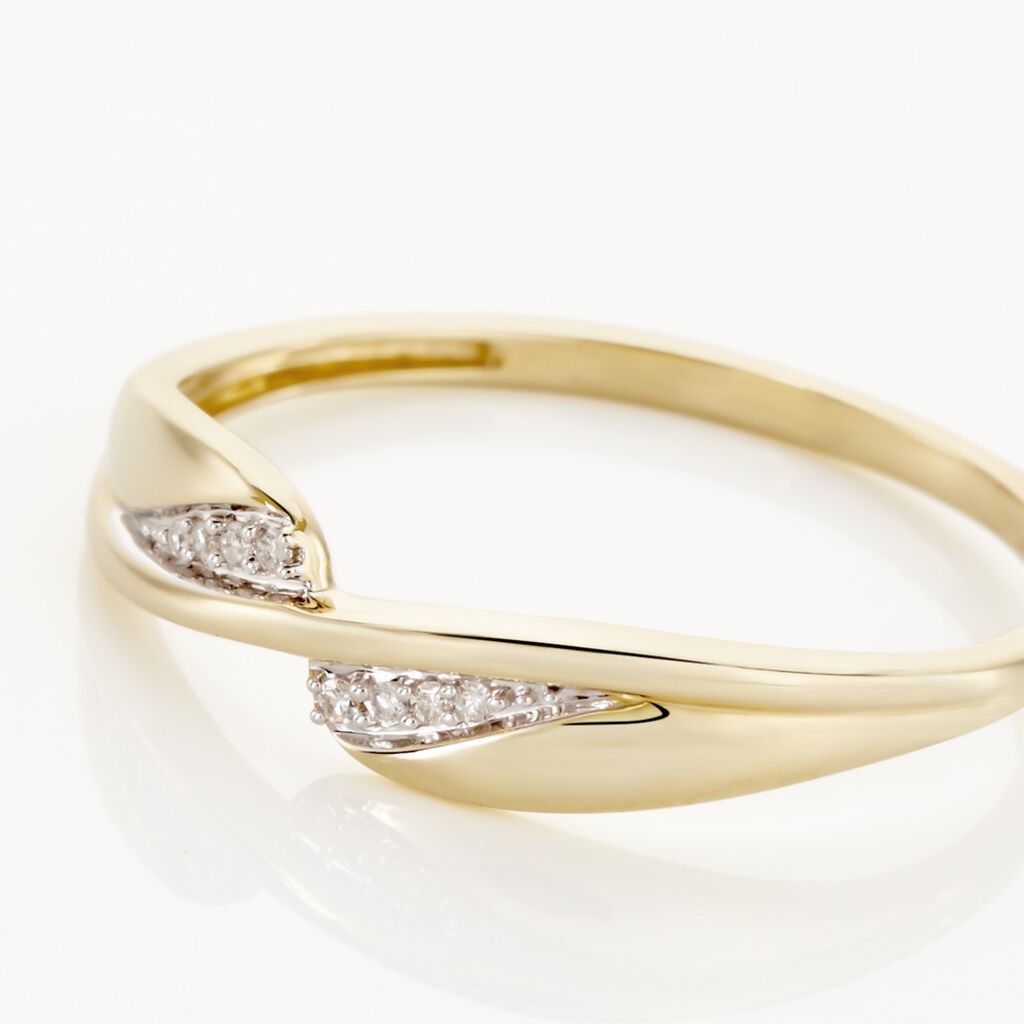 Bague Or Jaune Possana Diamants - Bagues avec pierre Femme | Histoire d’Or