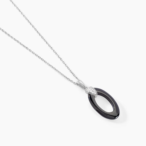 Collier Peer Argent Blanc Oxyde De Zirconium - Colliers fantaisie Femme | Histoire d&rsquo;Or