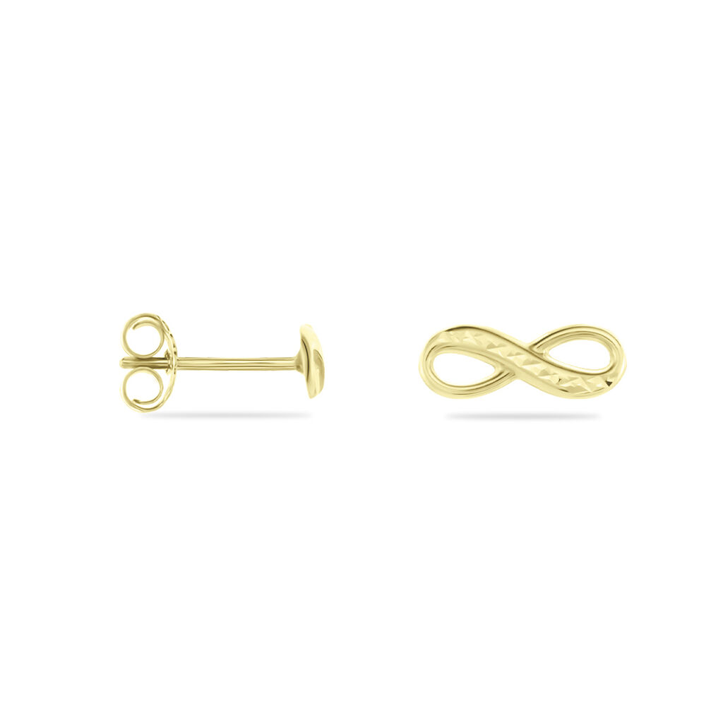 Boucles D'oreilles Puces Ferrera Or Jaune - Clous d'oreilles Femme | Histoire d’Or