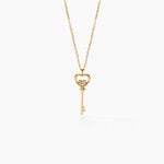 Collier Heartkey Or Jaune Diamant - Colliers Femme | Histoire d&rsquo;Or