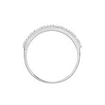 Bague The Crown Or Blanc Oxyde De Zirconium - Bagues avec pierre Femme | Histoire d&rsquo;Or