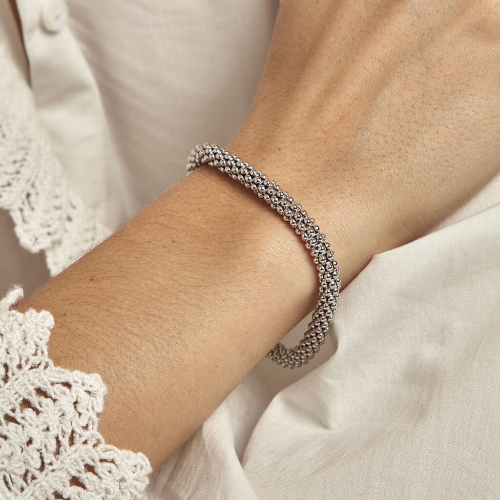 Bracelet Nahila Argent Blanc - Bracelets chaîne Femme | Histoire d’Or