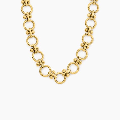 Collier Sahra Acier Jaune - Bijoux sans pierre Femme | Histoire d&rsquo;Or