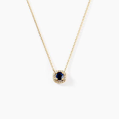 Collier Cosimo Or Jaune Saphir Diamant - Colliers Femme | Histoire d’Or
