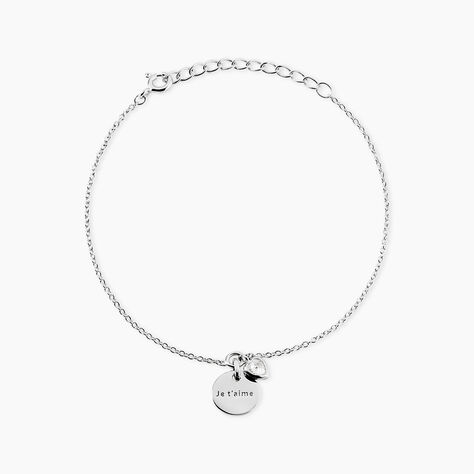Bracelet Nikoline Argent Blanc Oxyde De Zirconium - Bracelets Femme | Histoire d&rsquo;Or