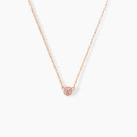 Collier Auxana Argent Rose Oxyde De Zirconium