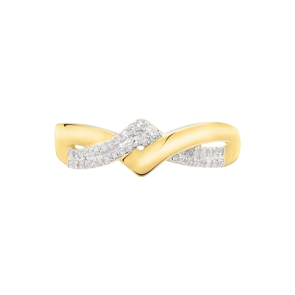 Bague Morgana Or Jaune Diamant - Bagues avec pierre Femme | Histoire d&rsquo;Or