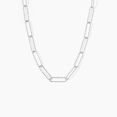 Chaine Hekla Argent Blanc - Chaines Femme | Histoire d&rsquo;Or