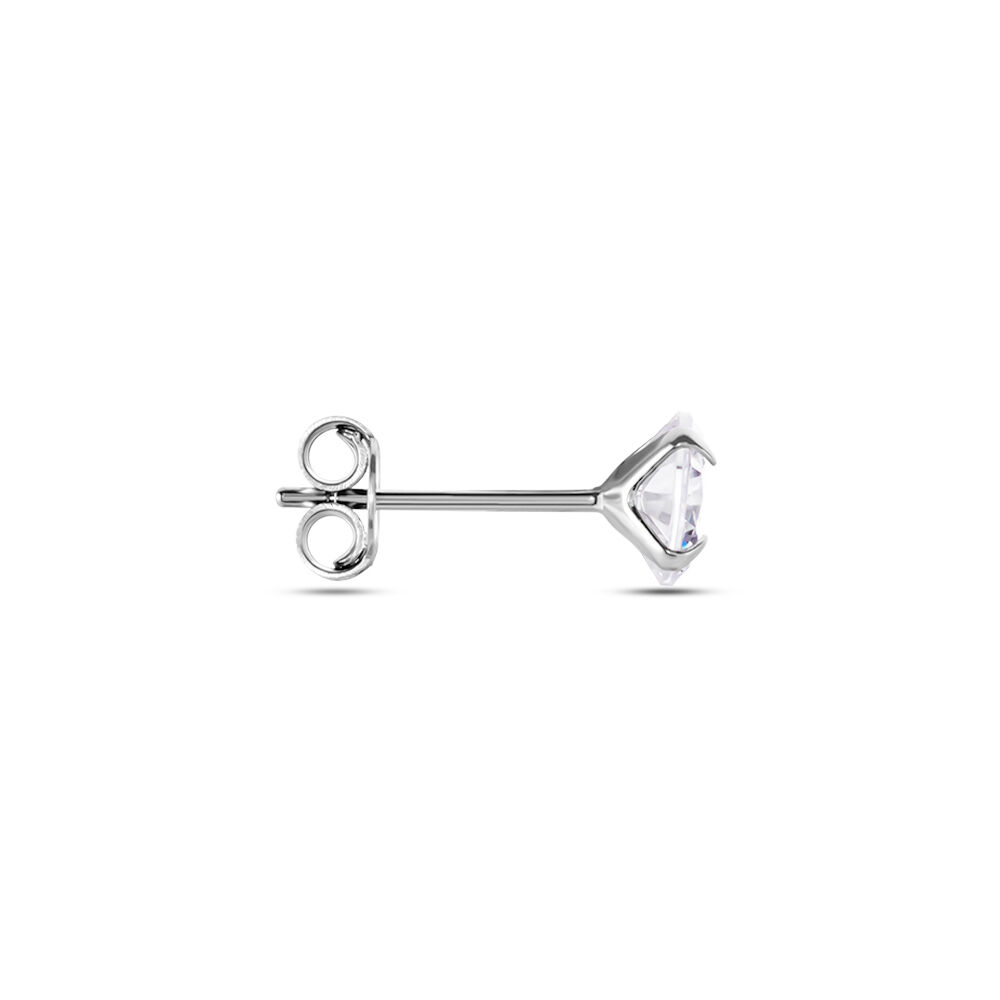 Ancienne Paire De Boucles D'oreilles Fantaisie - Motif Fleurs Avec Perle, Système Clip