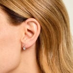 Boucles D'Oreilles Puces Lodie Argent Blanc Oxyde De Zirconium - Boucles d'oreilles fantaisie Femme | Histoire d&rsquo;Or