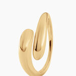 Bague Omega Argent Dor&eacute; A L'Or 750/1000 - Bijoux sans pierre Femme | Histoire d&rsquo;Or