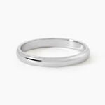 Aphroditia Demi Jonc Bombe Trouwring Wit Platina - Alliances Unisex | Histoire d&rsquo;Or
