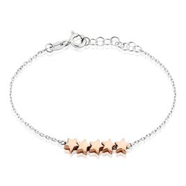 Bracelet Argent Bicolore Manya - Bracelets fantaisie Femme | Histoire d’Or
