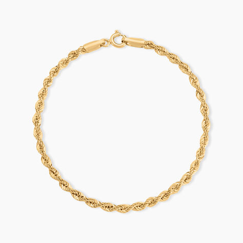 Bracelet Jerry Maille Corde Or Jaune - Bracelets chaîne Femme | Histoire d’Or