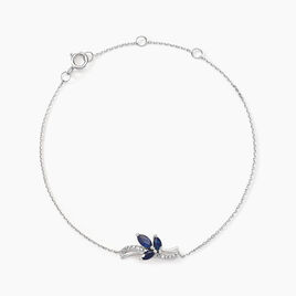 Bracelet Angie Or Blanc Saphir Diamant - Bracelets Femme | Histoire d’Or