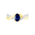 Bague Candice Or Jaune Saphir - Bagues solitaires Femme | Histoire d&rsquo;Or