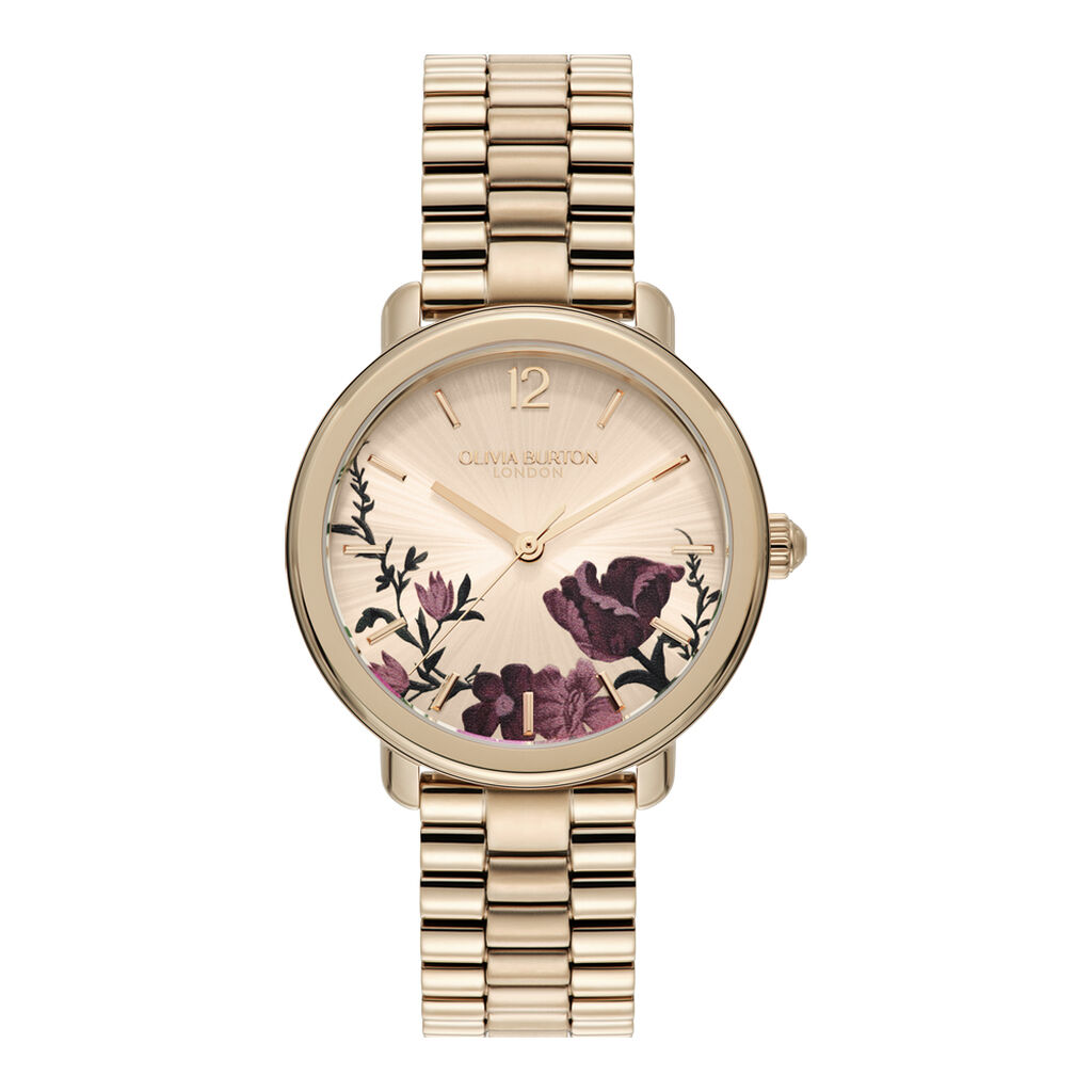 Montre Olivia Burton Vintage Floral Rose - Montres Femme | Histoire d&rsquo;Or