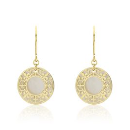 Boucles D'oreilles Pendantes Gisselle Or Jaune Nacre - Boucles d'oreilles pendantes Femme | Histoire d’Or