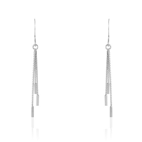 Boucles D'oreilles Pendantes Ginevra Argent Blanc - Boucles d'oreilles fantaisie Femme | Histoire d’Or
