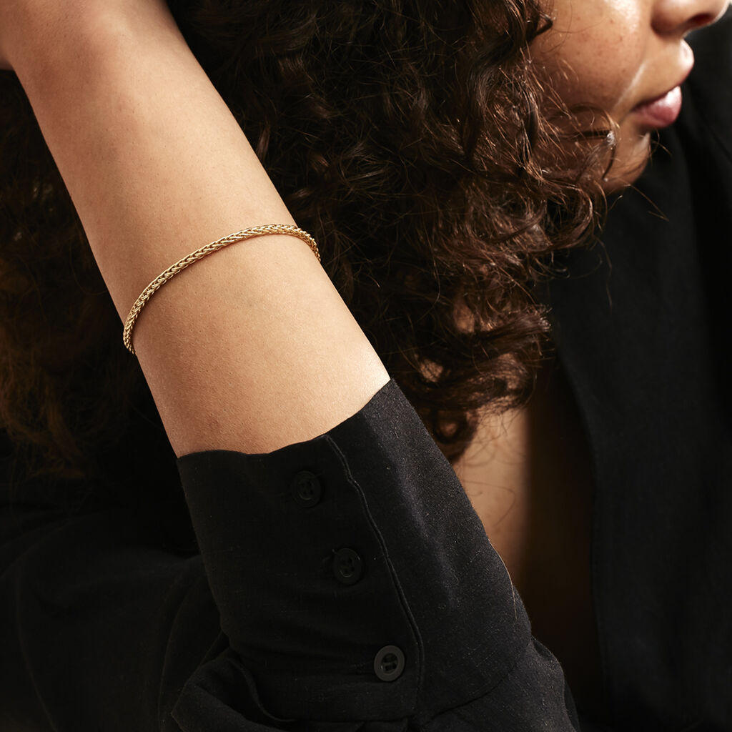 Bracelet Jany Maille Palmier Or Jaune - Bracelets Femme | Histoire d’Or