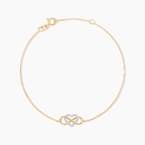 Bracelet Lacey Or Bicolore Oxyde De Zirconium - Bracelets Femme | Histoire d’Or