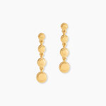 Boucles D'Oreilles Pendantes Fedelina Argent Dor&eacute; A L'Or 750/1000 - Boucles d'oreilles fantaisie Femme | Histoire d&rsquo;Or