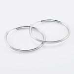 Cr&eacute;oles Argent Blanc Olympia - Boucles d'oreilles cr&eacute;oles Femme | Histoire d&rsquo;Or