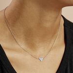 Collier Trilia Argent Blanc - Colliers fantaisie Femme | Histoire d&rsquo;Or