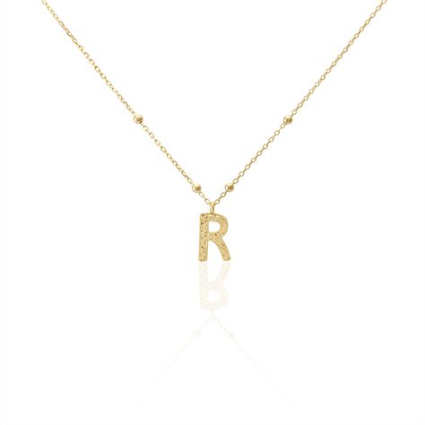 Collier Plaqué Or Jaune Lettra - Colliers fantaisie Femme | Histoire d’Or