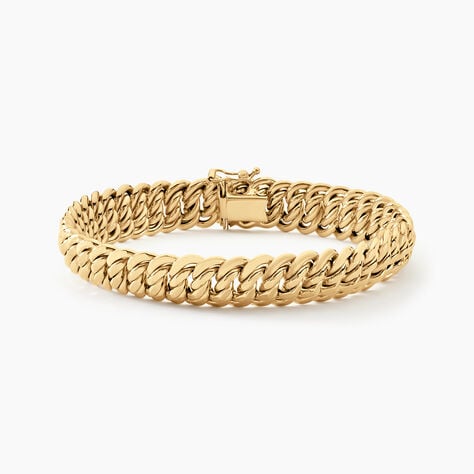Bracelet Jimmy Maille Americaine Or Jaune - Bracelets chaîne Femme | Histoire d’Or