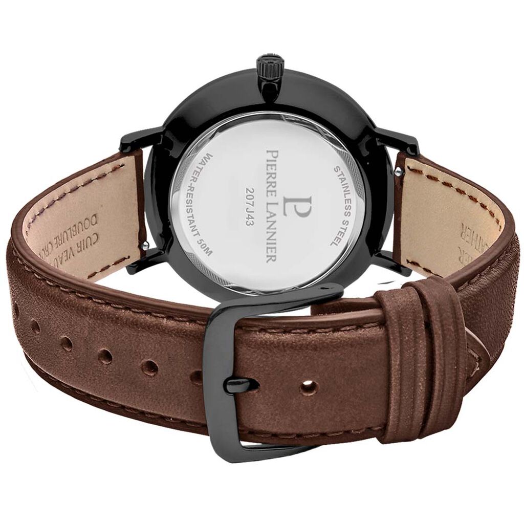 Montre Pierre Lannier Echo Noir - Montres Homme | Histoire d&rsquo;Or